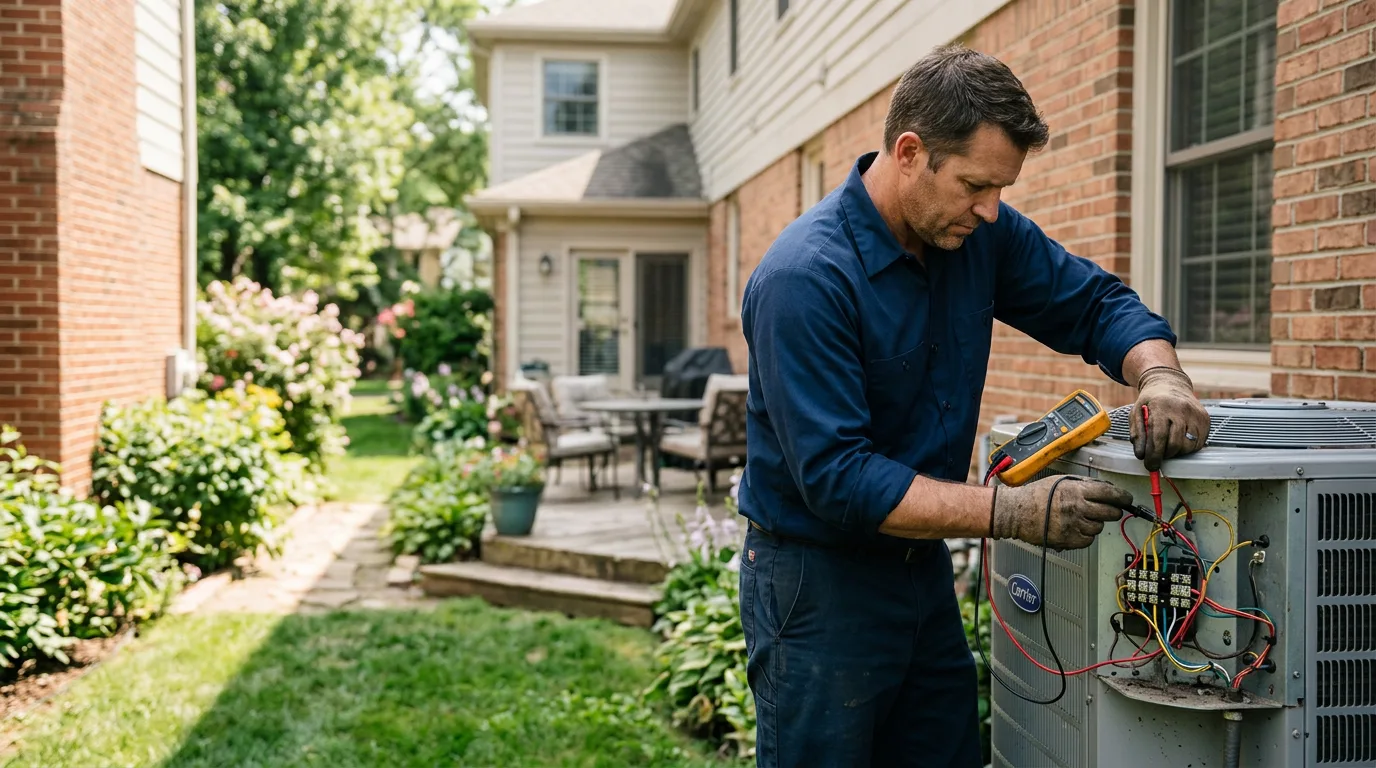 HVAC technician working near Mud Butte, SD